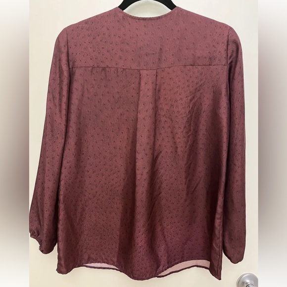 Longchamp 100% Long Sleeve Silk Blouse - Size 40 us 8- SRP $440 - Picture 2 of 8